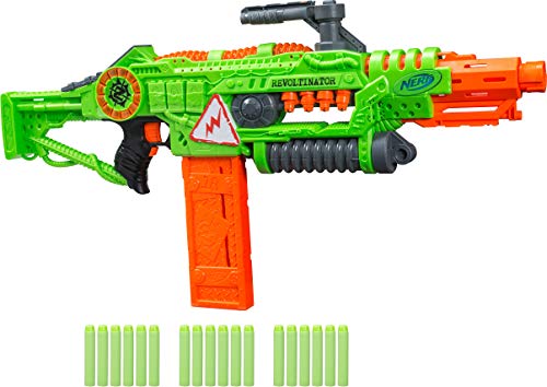 nerf-zombie-strike-revoltinator-1 Nerf Revoltinator Zombie Strike Toy Blaster with Motorized Lights Sounds & 18 Official Darts for Kids — photo 1